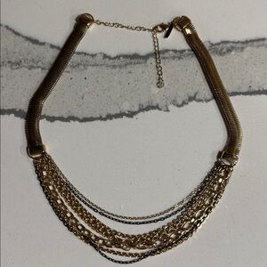 Lane Bryant Elegant Gold-Tone Chain Necklace